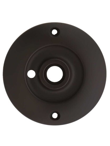 Extra Large Forged Brass Rosette - 3 1/4 inch Diameter in Oil-Rubbed Bronze.
